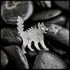 Sterling Silver Scaredy Cat Pendant set with a light colored Citrine for its eye.