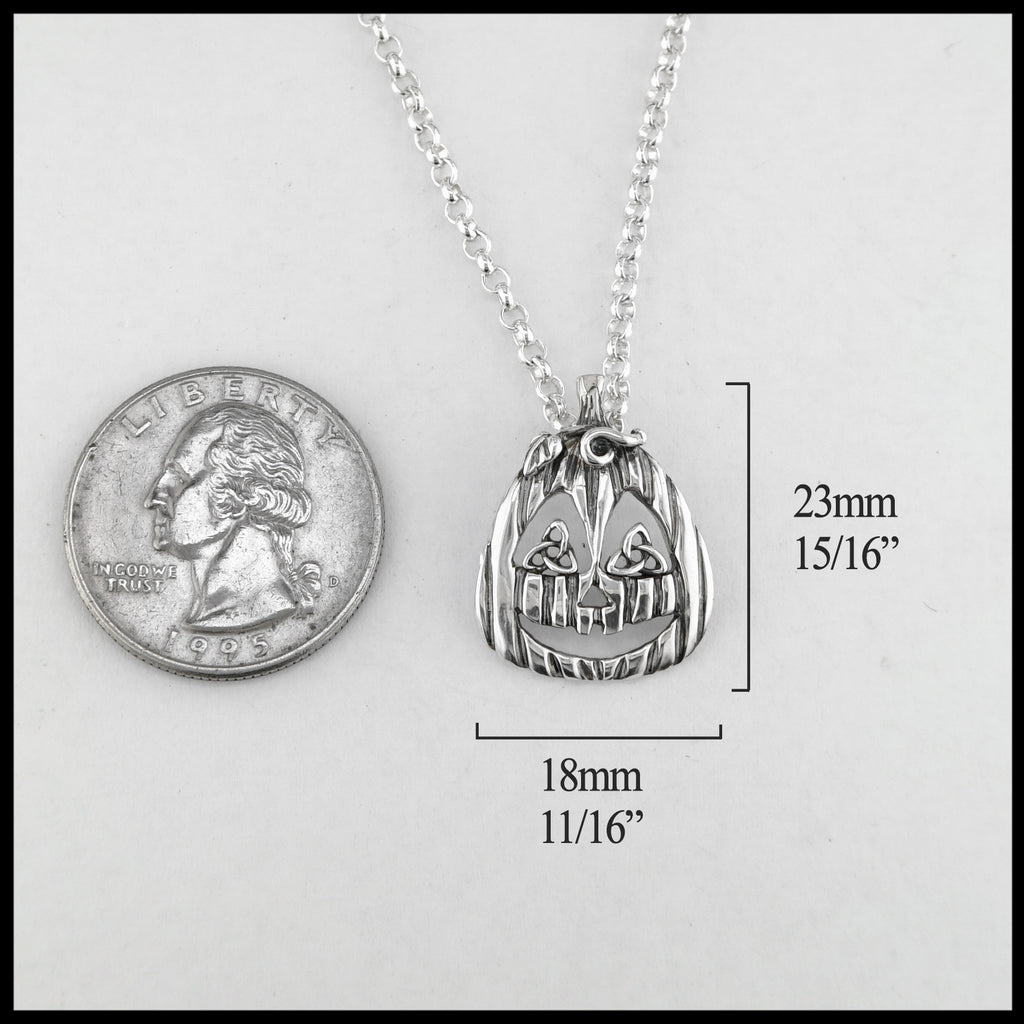 Pumpkin Pendant 23mm long, 18mm wide