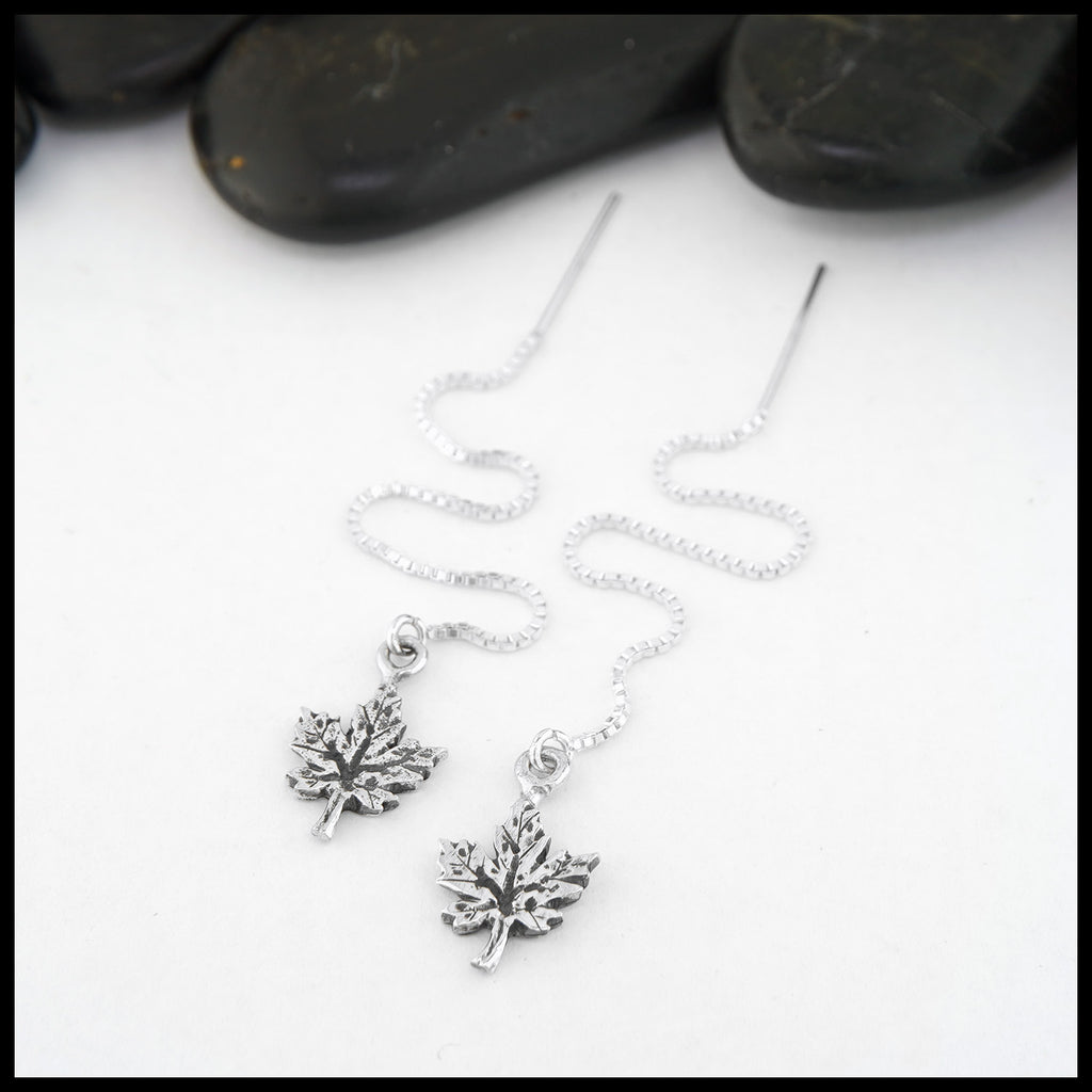 Threaded Maple Earrings
