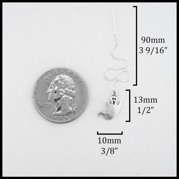 Threader length 90mm 3 9/16", ghost length 13mm 1/2" width 10mm 3/8"