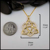 Lab Grown Diamond Pendant in 14K Yellow Gold
32mm x 28mm