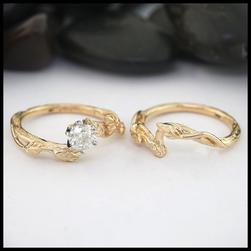 Engagement ring set separated