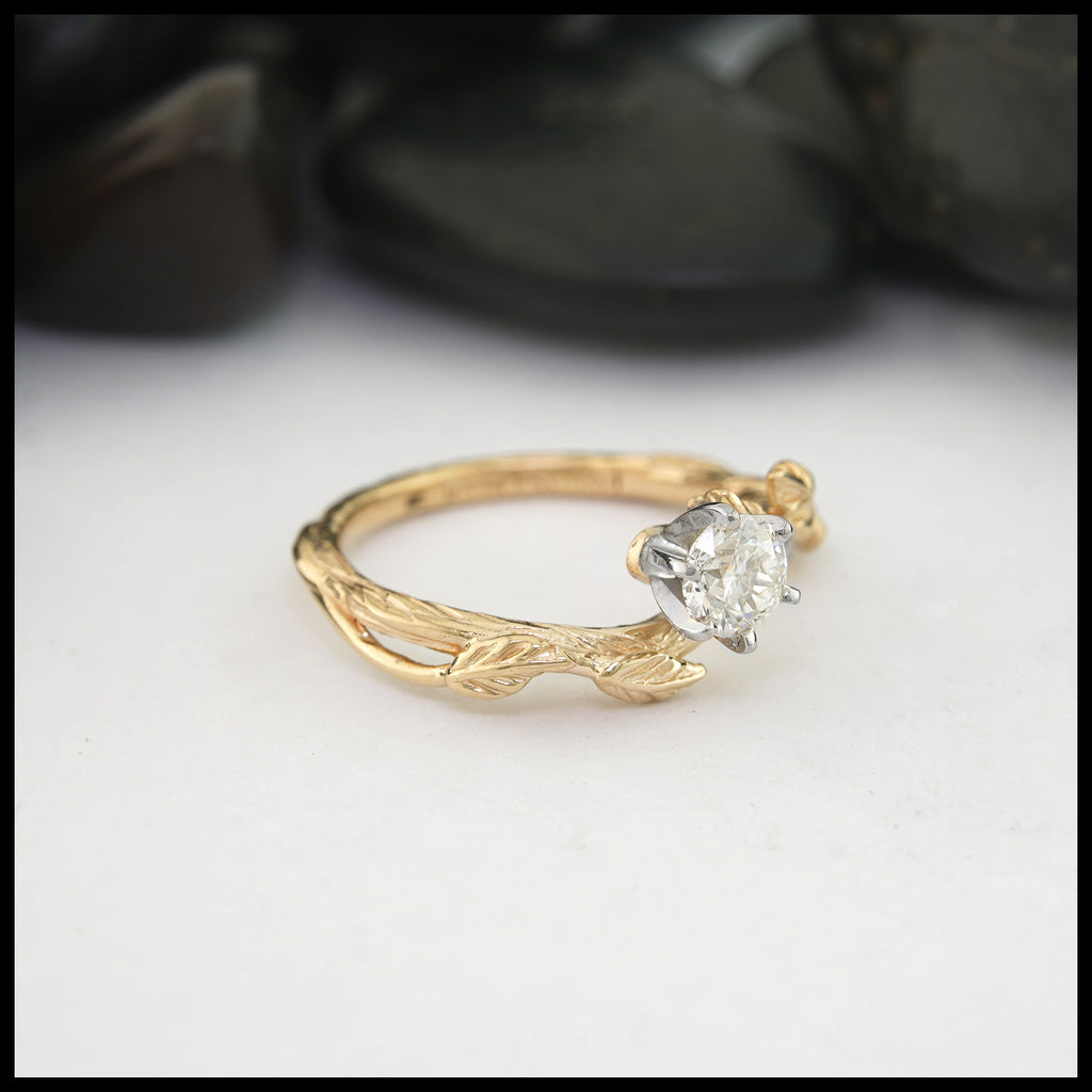 Engagement ring 3/4 view