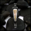 Ring Band Width: Top 7mm 1/4" bottom 3mm 1/8"