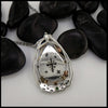Cutout snowflake motifs on the reverse of the Sterling Silver Bezel setting