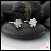 Dainty Snowflake Earrings in Gold: Style A