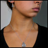 Celtic Pumpkin Pendant and Earring Set in Sterling Silver