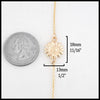 Length 18mm 11/16" width 13mm 1/2"