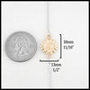Length 18mm 11/16" width 13mm 1/2"