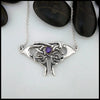 Amethyst Moth Pendant