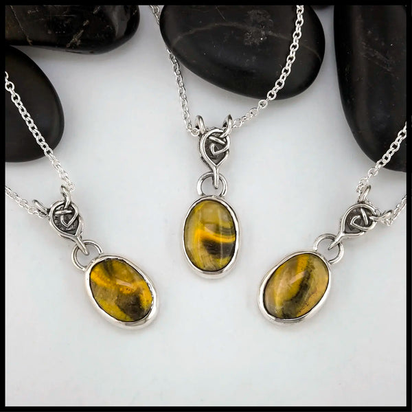 Bumblebee Jasper Pendants set in Sterling Silver