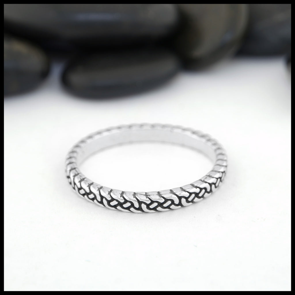 Ring laying flat view