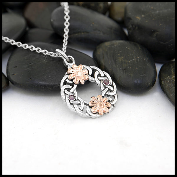 Floral Wreath Celtic Pendant