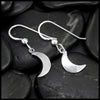 Crescent Moon Drop Earrings