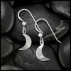 Crescent Moon Drop Earrings