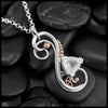 Custom Rose Quartz Flourish Pendant