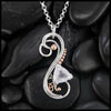 Custom Rose Quartz Flourish Pendant