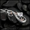 Custom Rose Quartz Flourish Pendant