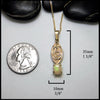 Triquetra Spiral Opal Pendant set in 14K Yellow Gold
35mm x 10mm