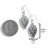 Scottish Thistle Earrings in Silver