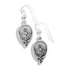 Scottish Thistle Earrings in Silver