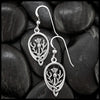 Scottish Thistle Earrings in Silver