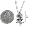 Claddagh and Shamrock Pendant in Silver