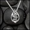 Claddagh and Shamrock Pendant in Silver
