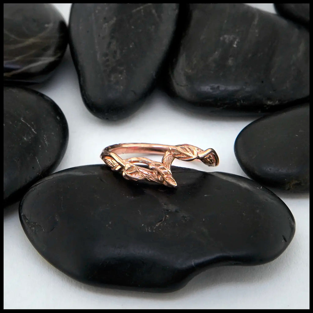 Wedding band in 14K Rose Gold