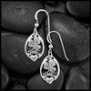 Claddagh and Shamrock Earrings  in Silver