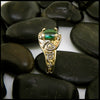Green Tourmaline Frame Ring in 14K Gold