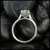 The Álainn Ring- 14K White Gold, 1 Carat Oval Lab Diamond