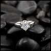 The Álainn Ring- 14K White Gold, 1 Carat Oval Lab Diamond