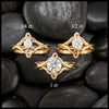 Interlocking Wedding Set with Diamond