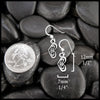 Gossamer Heart Drop Earrings in Sterling Silver
12mm x 7mm