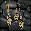 Le Chéile Pendant and Earring Set in Gold