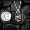 White Opal Pendant in Sterling Silver