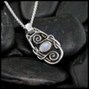 White Opal Pendant in Sterling Silver
