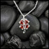 Cupid's Clover Pendants in Sterling Silver- Red