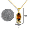 Custom Citrine and Diamond Pendant