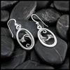 Sterling Silver Floral Drop Earrings