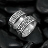 Celtic Heart Knot Band in Silver