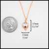 Length 17mm 11/16" width 11mm 7/16"