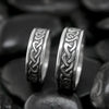 Celtic Heart Knot Band in Silver