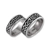 Celtic Heart Knot Band in Silver