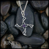 St. Brigid Cross Birthstone Pendant - June