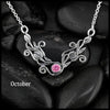 Tulip Bar Necklace- October