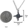 Small St. Brigid's Spiral Cross in Sterling Silver