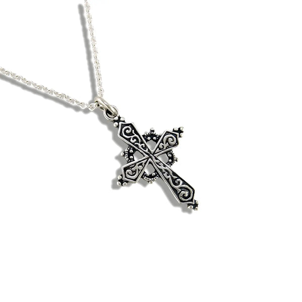 Early Christian Celtic Cross Pendant in Sterling Silver