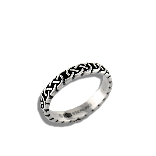 Narrow Josephine’s Knot Ring in Sterling Silver